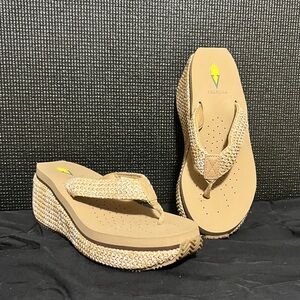 Volatile Island Wedge Thong Sandals